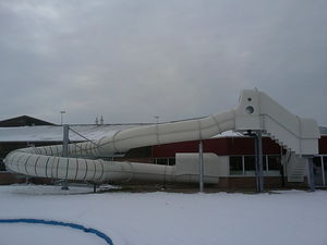 drehende Rutsche / für Aquapark / rohrförmig