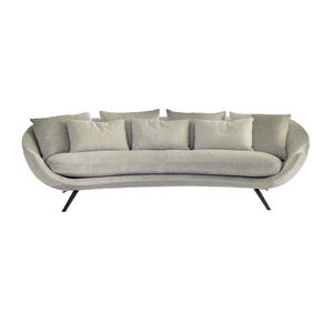 modernes Sofa / Stoff / 2 Plätze / braun