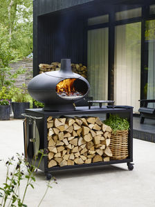 Holzofen / freistehend / Garten