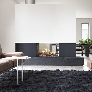 Gaskamin / modern / geschlossene Feuerstelle / doppelseitig