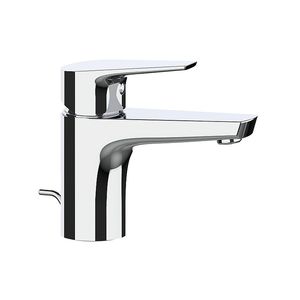 Einhebelmischer für Waschtisch / verchromtes Metall / für Badezimmer / 1-Loch
