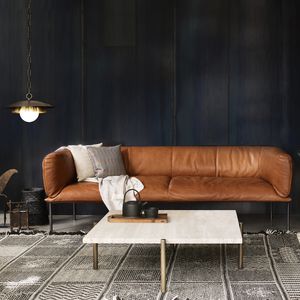 braunes Sofa