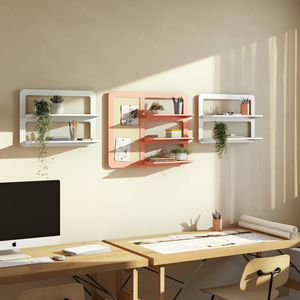 wandmontierte Regale
