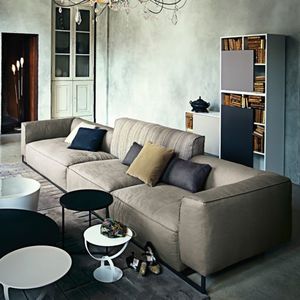 Modulsofa / modern / Baumwolle / Metall