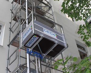 Lastenaufzug für Baustellen