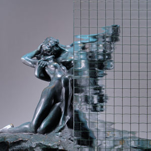 Drahtglas-Glasscheibe 1