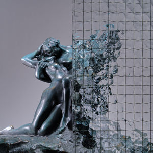 Drahtglas-Glasscheibe 1