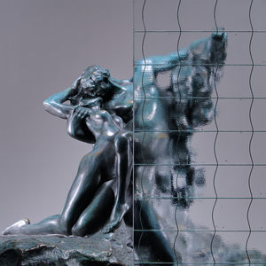 Drahtglas-Glasscheibe 1
