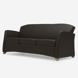 schwarzes Sofa