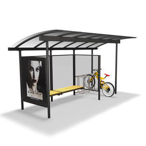 Metall-Buswartehalle