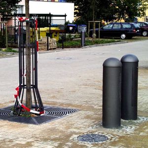 Stromversorgungs-Sperrpfosten / verzinkter Stahl / Aluminium / feststehend