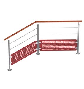 Verbundwerkstoff-Geländer / Platten / Außenbereich / für Balkon