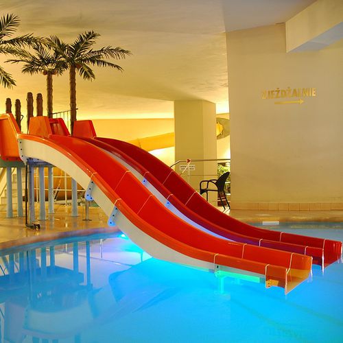 Gerade Rutsche - CHILDREN U530  - POL -GLASS - für Aquapark / für Pool