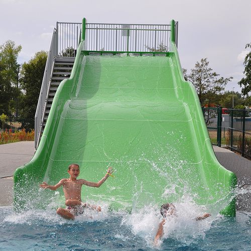 Gerade Rutsche - FAMILY 3000 - POL -GLASS - für Aquapark / Mehrfach