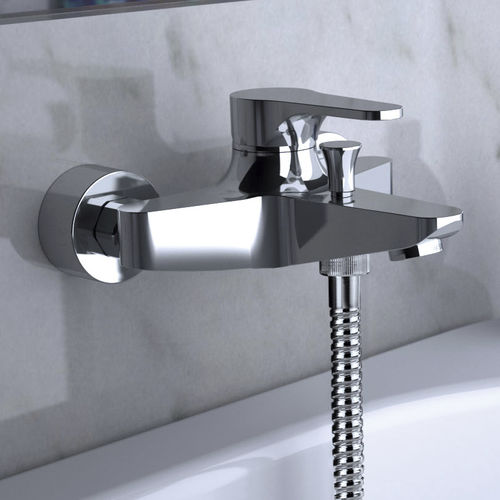 Einhebelmischer für Dusche - OM600H - DANIEL RUBINETTERIE - für Badewanne / wandmontiert / verchromter Messing