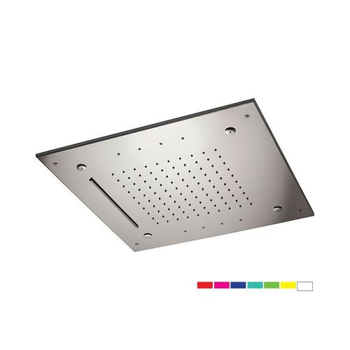 Duschkopf für Deckeneinbau - A579LE1CM50NC - DANIEL RUBINETTERIE - quadratisch / Regenstrahl / Wasserfall