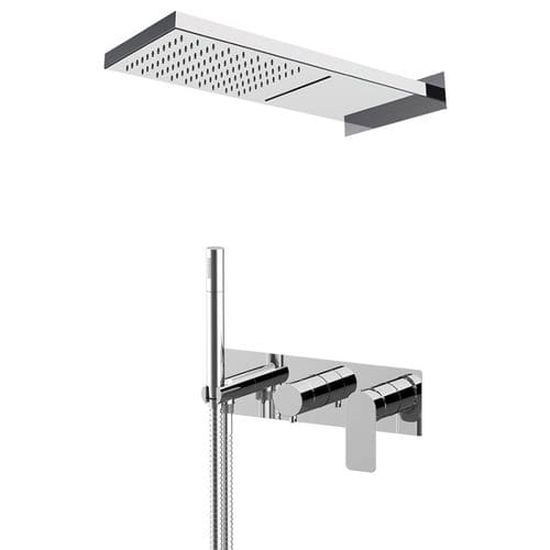 Wandmontiertes Duschsystem - AI715ZD32CA - DANIEL RUBINETTERIE - für Wandeinbau / modern / für Hotels