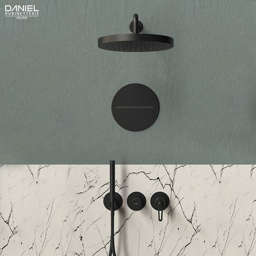 Wandmontiertes Duschsystem - BY715ZD3PXT8322 - DANIEL RUBINETTERIE - Einbau / modern / für Hotels
