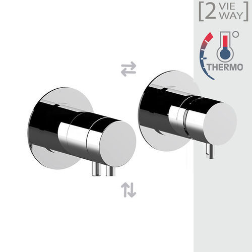 Einhebelmischer für Dusche - TXT625 - DANIEL RUBINETTERIE - Einbau / thermostatisch / verchromter Messing