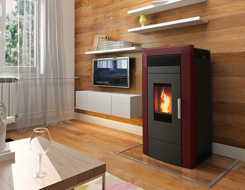 Pelletkaminofen - COMMO 18 - Alfa-Plam  a.d. - 10 kW...20 kW / modern / Blech
