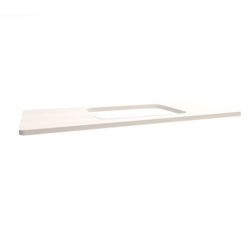 Holzarbeitsplatte - MD-BTSUM-120- D02 - DEVO - weiß / grau / beige