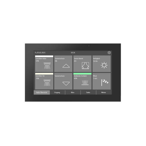 Bedientastatur für Hausautomationssystem - FABRO  - Elsner Elektronik GmbH - wandmontiert / für professionellen Gebrauch / mit Touchscreen