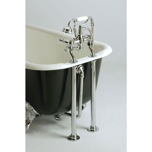 Zweigriffmischer für Badewanne - THC30 - HERITAGE BATHROOMS - wandmontiert / aus verchromtem Metall / für Badezimmer