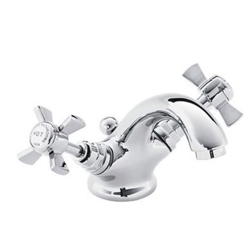 Einhebelmischer für Waschtisch - TDCC04 - HERITAGE BATHROOMS - Aufsatz / aus verchromtem Metall / für Badezimmer