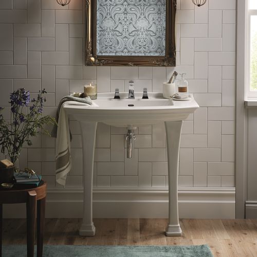 Bodenstehendes Waschbecken - PHPW46/461/463 & PHPW09L - HERITAGE BATHROOMS - Keramik / rechteckig / Stil