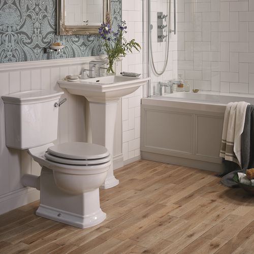 Bodenstehendes Waschbecken - PHPW06/061/063 & PHPW09 - HERITAGE BATHROOMS - Keramik / quadratisch / klassisch