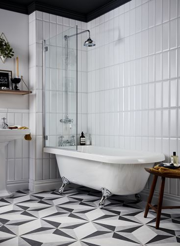 Ovale Badewanne - BTIFSW00L - HERITAGE BATHROOMS - auf Füßen / Acryl / weiß