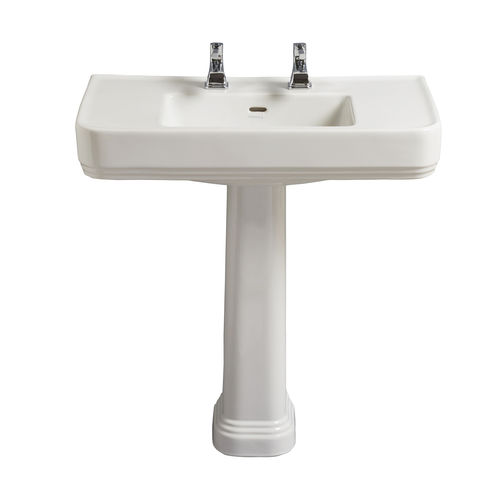 Bodenstehendes Waschbecken - PWYW06 - HERITAGE BATHROOMS - Keramik / rechteckig / modern