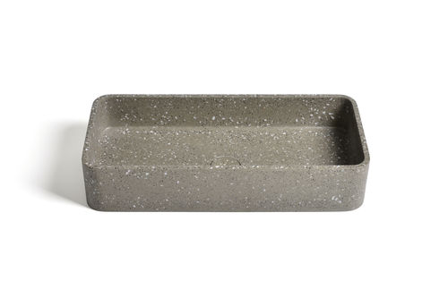 Bodenstehendes Waschbecken - 290294-E10 IDEA.MAX-E10 - IDEAVIT B.V - Beton / rechteckig / ohne Öffnung