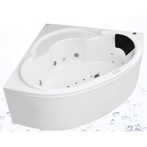 Badewanne für Eckeinbau - FUSION - Jaquar - PMMA / Massage / weiß
