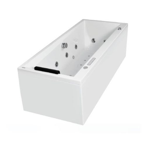 Freistehende Badewanne - KUBIX - Jaquar - PMMA / Massage / weiß