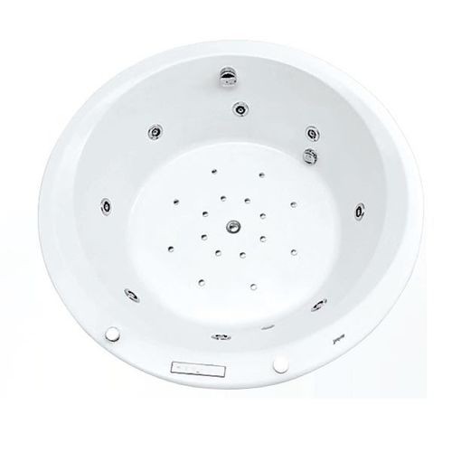 Runde Badewanne - FONTE-R - Jaquar - PMMA / Massage / weiß