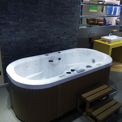 Whirlpool zum Aufstellen - GEMINI - Jaquar - oval / Zweisitzer / für den Innenraum