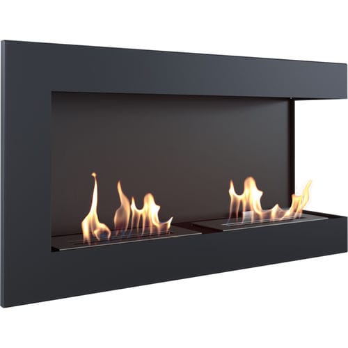 Bioethanol-Kamin - DELTA/P/900/TUV - KRATKI - Einbau / Ecken / doppelseitig
