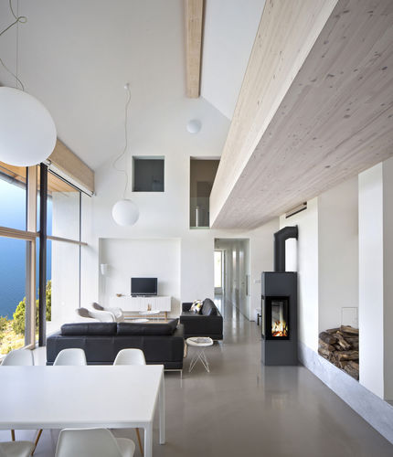 Holz-Kaminofen - THOR/VIEW - KRATKI - 8 kW / freistehend / mit 3 Sichtseiten