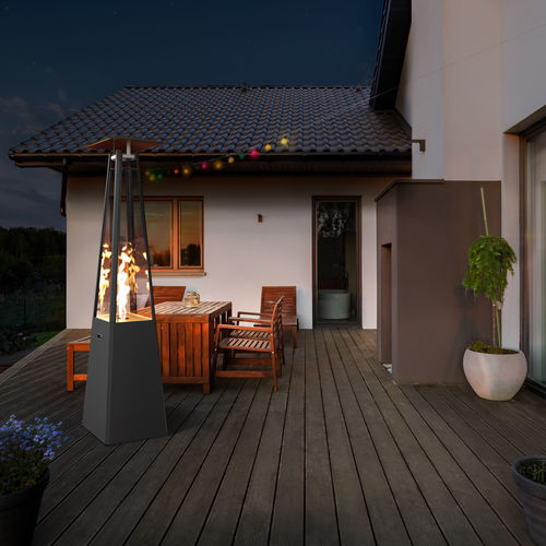 Bodenstehende Patioheizung - UMBRELLA/C/G30/30MBAR/S/ZE - KRATKI - Gas / für professionellen Einsatz