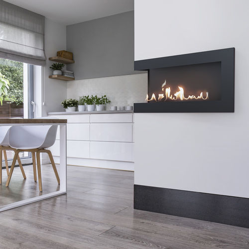 Bioethanol-Kamin - DELTA/L/900/TUV - KRATKI - Einbau / Ecken / doppelseitig