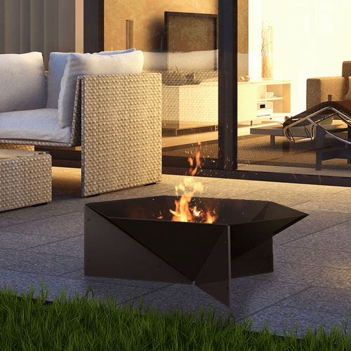Garten-Feuerstelle / Holz - FIRE/GAMMA - KRATKI - Stahl / andere Formen / schwarz