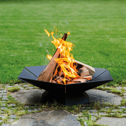 Garten-Feuerstelle / Holz - FIRE/GOBLET - KRATKI - Stahl / andere Formen / schwarz