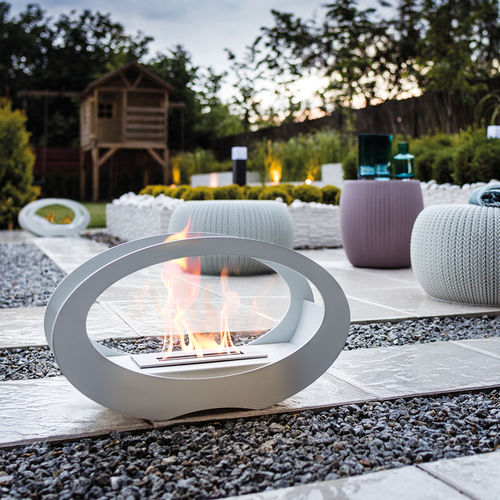 Bioethanol-Kamin - ECHO/BIALY - KRATKI - freistehend / Zentral / für Garten