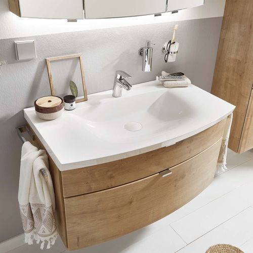 Wandhängender Waschtisch-Unterschrank - LOFT - Laguna Badwelten - MDF / modern / ohne Tür