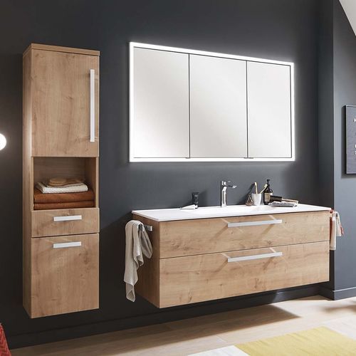 Wandhängender Waschtisch-Unterschrank - LIFE PLUS - Laguna Badwelten - MDF / modern / ohne Tür
