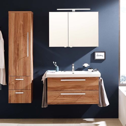 Wandhängender Waschtisch-Unterschrank - KERA.TIME - Laguna Badwelten - Holz / modern / ohne Tür