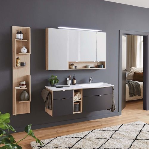 Wandhängender Waschtisch-Unterschrank - MODERN CLASSIC - Laguna Badwelten - Holz / Stil / ohne Tür