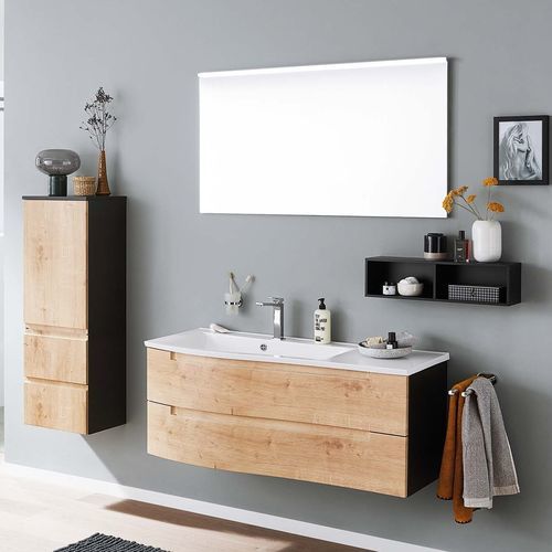 Wandhängender Waschtisch-Unterschrank - BRIO - Laguna Badwelten - MDF / modern / ohne Tür