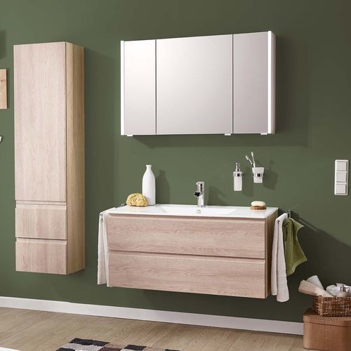 Doppelter Waschtisch-Unterschrank - FACTO - Laguna Badwelten - wandhängend / MDF / modern